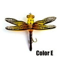 thumbnail image 1 of 6g 75mm Lifelike Eyes Artificial Topwater  Bionic Bait Dragonfly Fly Fishing Lure Treble Hooks Flies Insect COLOR E, 1 of 8
