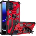 thumbnail image 1 of 6goodeals Case for Motorola Moto G Stylus 5G (2022) with Tempered Glass Screen Protector (Full Coverage), Full-Body Protective [Military-Grade], Magnetic Car Mount Ring Holder, Heavy-Duty Case (Red), 1 of 3
