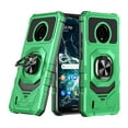 thumbnail image 1 of 6goodeals Series For Nokia C200 Case with Tempered Glass Screen Protector, Full-Body [Military-Grade], Magnetic Car Mount Ring Holder, Heavy-Duty Case - Green, 1 of 6