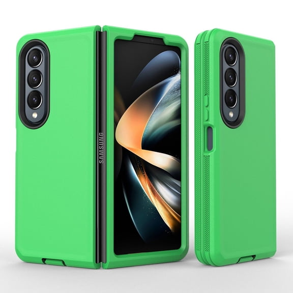 6goodeals for Samsung Galaxy Z Fold 4 5G Case, Heavy Duty Protective Cover, Shock Reduction/Bumper Phone Case for Galaxy Z Fold 4 - Green