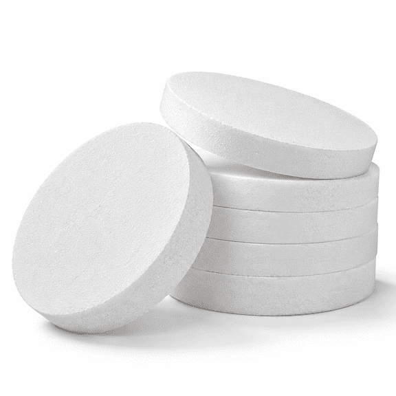 6in 10foam Circles For Crafts Styrofoam Dics 1" Thick