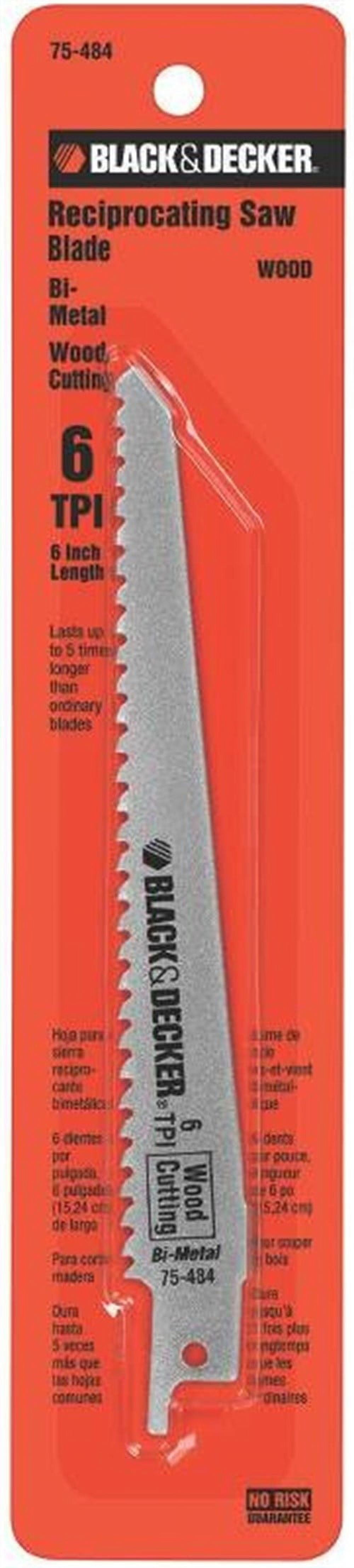 6in 6tpi Wood Cut Recip Blade