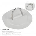 6in D Ring Pad Patch PVC Stainless Steel for Inflatable Boat Raft Kayak Canoe Surfboard