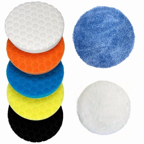 6in Multi-functional Hexagonal Crease Repair Tools, 7 Pcs Pressure Mark Removal Kit for Car Polishing & Surface Finishing, Classic Universal Tones, 1 Set