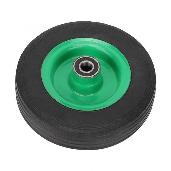 6in Rubber Wheel Explosive-Proof Anti-Tie Wear-Resistant Tire Anti-Slip Industrial Tool Cart Shopping Trolley Caster Solid Tyre