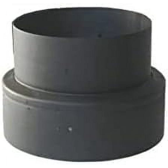 6in. to 8in. Single Wall Black Stove Pipe Increaser/Reducer