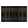 thumbnail image 1 of 6in x 10in Montezuma Style Bronze Age Metal Heating and Cooling Air Floor Register (2 PACK) - Overall 7 1/4" x 11 1/4", 1 of 2