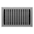 thumbnail image 1 of 6in x 10in Montezuma Style Grey Granite Metal Floor Register - Overall 7 1/4" x 11 1/4", 1 of 3