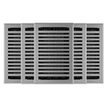 thumbnail image 1 of 6in x 10in Montezuma Style Grey Granite Metal Rectangular Floor Register (5 PACK), 1 of 5