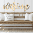thumbnail image 1 of 6in x 17.2in x 1/4in | Welcome Wall Decor | Wooden Cutout Word | Script Word, 1 of 3