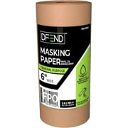 6in x 180 ft Kraft Masking Roll