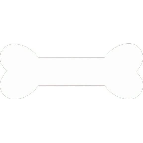 6in x 2.25in Dog Bone Dogs Bumper Sticker Decal Vinyl Car Window Stickers Decals