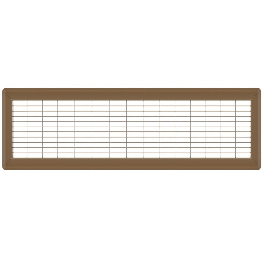 6in x 30in Imperial Brown Heavy Gauge Steel Floor Grille - Heating and Cooling Air Vent