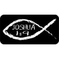 thumbnail image 1 of 6in x 3in Christian Fish Joshua 1:9 Magnet, 1 of 1