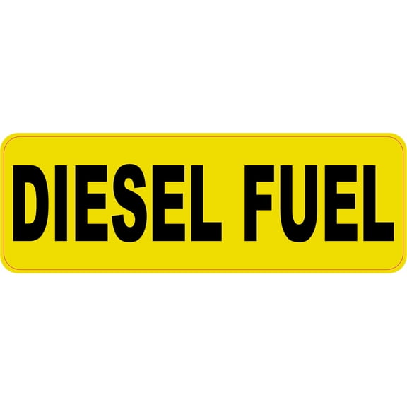 6in x 2in Diesel Fuel Magnet Magnetic Safety Sign Magnets Signs