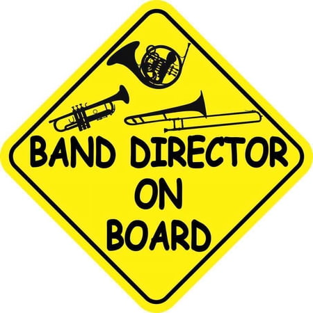 6in x 6in Band Director On Board Sticker