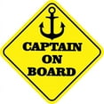 thumbnail image 1 of 6in x 6in Captain on Board Sticker, 1 of 6