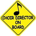 thumbnail image 1 of 6in x 6in Choir Director On Board Sticker, 1 of 6