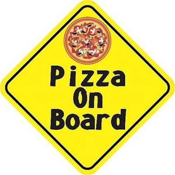 6in x 6in Pizza On Board Magnet