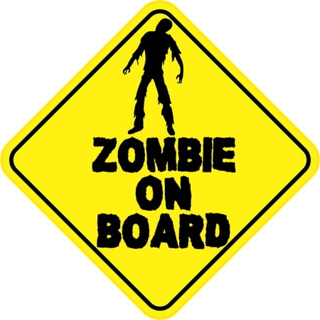 6in x 6in Zombie On Board Sticker