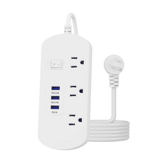 6in1 USB Wall Charger 3AC Outlets+3USB-A Wall Outlet Extender Multi Port Charger,High Speed Charger, 5V2.4A Fast Charging Socket Multi-function USB Wall Charger Station For Smart Phone Tablet MP3