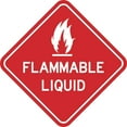 thumbnail image 1 of 6inX6in Flammable Liquid Sticker Warning Decal Window Stickers Wall Decals, 1 of 1