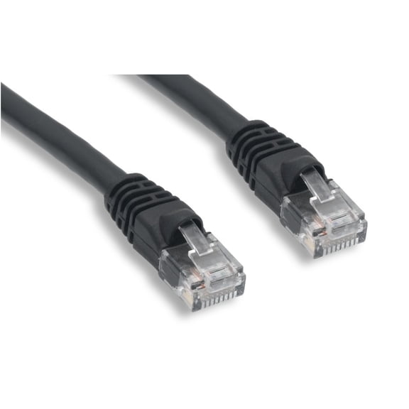 6inch (0.5ft) Cat6 UTP 550MHz copper patch cable booted black