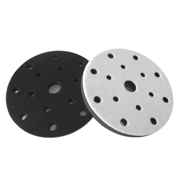 6inch 15 holes Sponge interface pad hook loop sanding Disc Sander Backing Pad