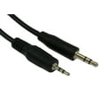 thumbnail image 1 of 6inch 2.5mm to 3.5mm Mini Stereo TRS Plug Male/Male Cable, Black, 1 of 2
