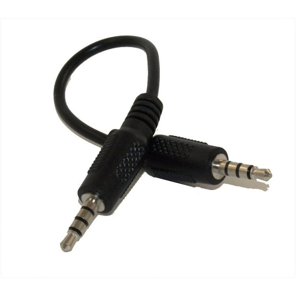 6inch 3.5mm 4 Conductor TRRS OMTP Male to 4 Conduct TRRS CTIA Male Adapter