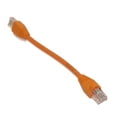 thumbnail image 1 of 6inch Cat6 Ethernet RJ45 Patch Cable, Stranded, Snagless Booted, ORANGE, 1 of 2