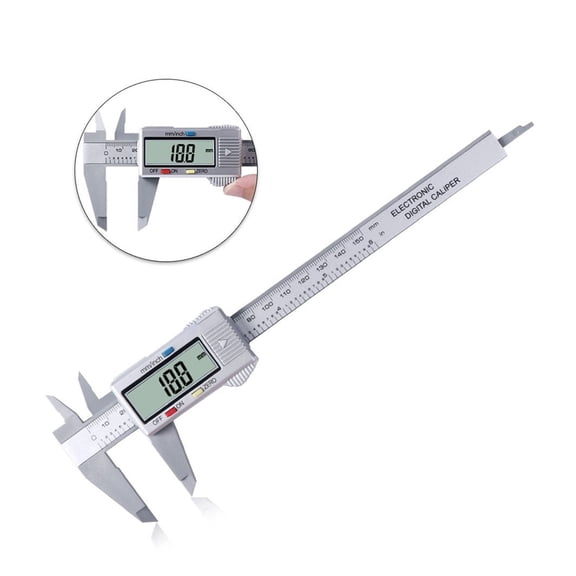 6inch Digital Vernier Calipers Lcd Electronic Caliper, Carbon Fiber Gauge, Height Measuring Tools Instruments Micrometer ,Easy to Use