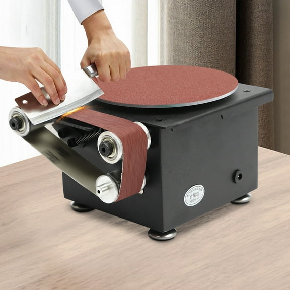 PEAKORA6inch Electric Disc Sander Machine Edge Sharpener Mini Bench Polisher Tools Kits