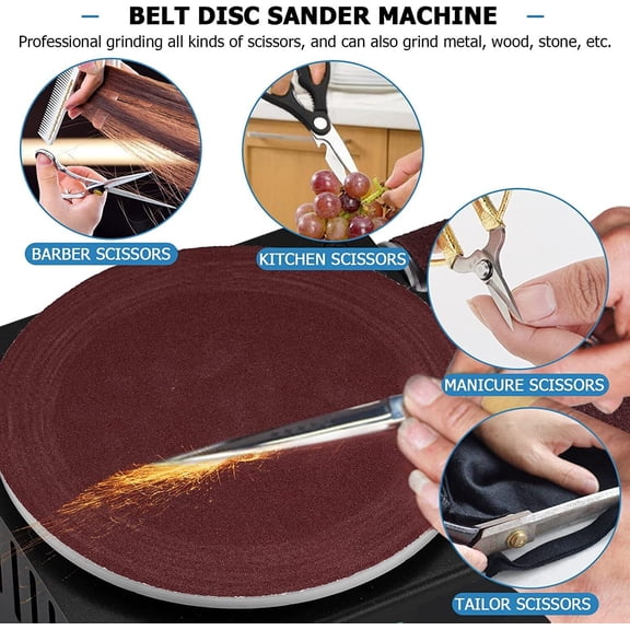 6inch Electric Disc Sander Machine Edge Sharpener Mini Bench Polisher Tools Kits