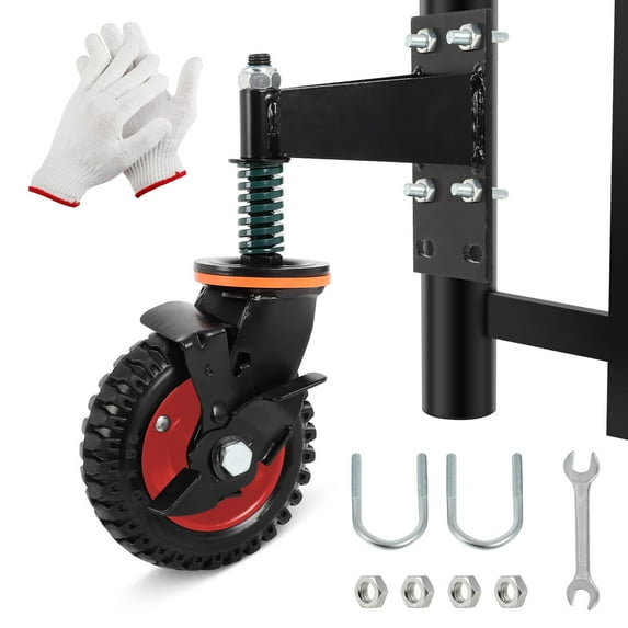6inch Gate Casters Gate Wheel for Metal Tube Gate Wooden Fence Gate, 500lb Capacity