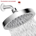 thumbnail image 1 of 6inch High Pressure Rainfall Shower Head, Anti-Clogging Silicone Nozzles Adjustable Angle Luxury Replacement for Your Bathroom Shower Heads, Chrome, 1 of 5