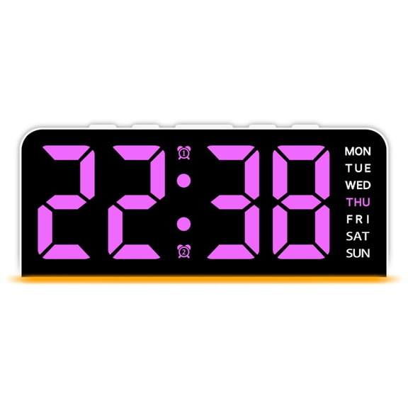 6inch LED Desk Clock With Bottom Lighting Brightness Control For Office Gym And Classroom Home Decoration