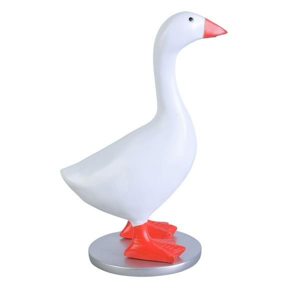 6inch Little Duck/Goose Figurine Model Animal Statue with Magnetic Mouth Figure Boutique Store Collectable Resin Craft