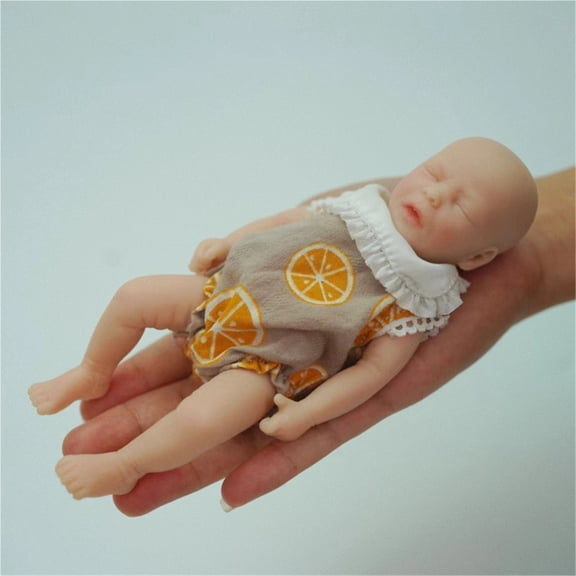 6inch Sleep Full Silicone Doll Reborn Baby Palm Miniature Size