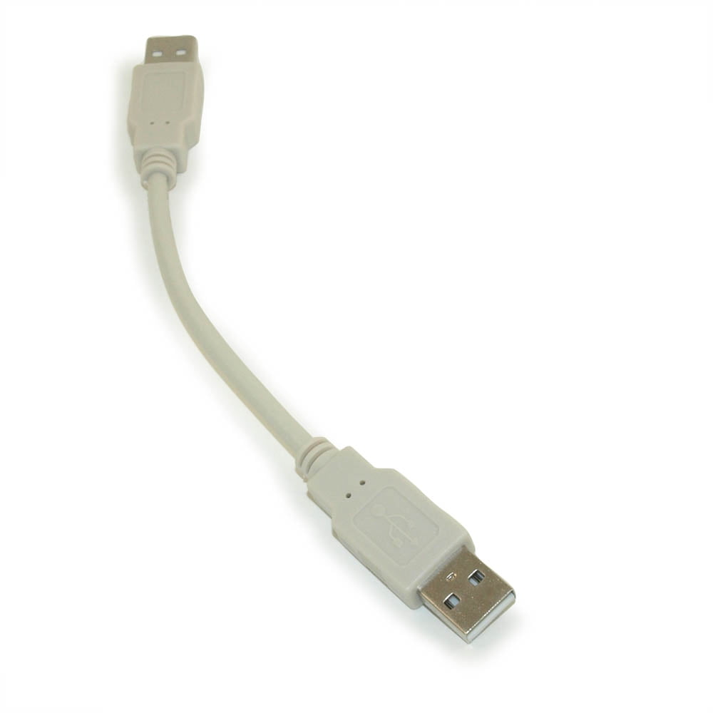 6inch USB 2.0 Certified 480Mbps Type A Male to A Male Beige Cable ...