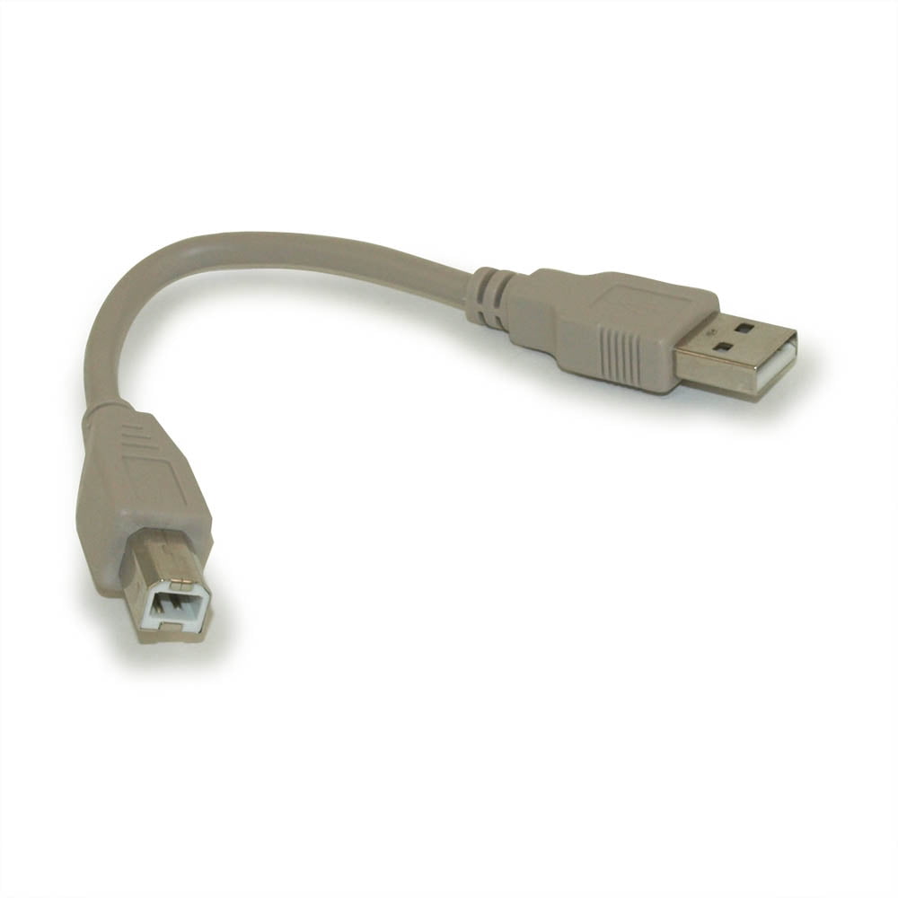 6inch USB 2.0 Certified 480Mbps Type A Male to B Male Cable, Beige ...