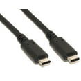 thumbnail image 1 of 6inch USB 3.2 Gen 2 Type-C Male/Male Cable, PD to 100W/5A, 10Gbps Black, 1 of 2