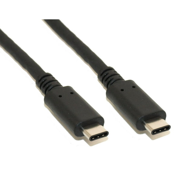 6inch USB 3.2 Gen 2 Type-C Male/Male Cable, PD to 100W/5A, 10Gbps Black