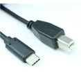 thumbnail image 1 of 6inch USB Type-C Male to Type-B (Printer) Male Cable, 480Mbps, Black, 1 of 2