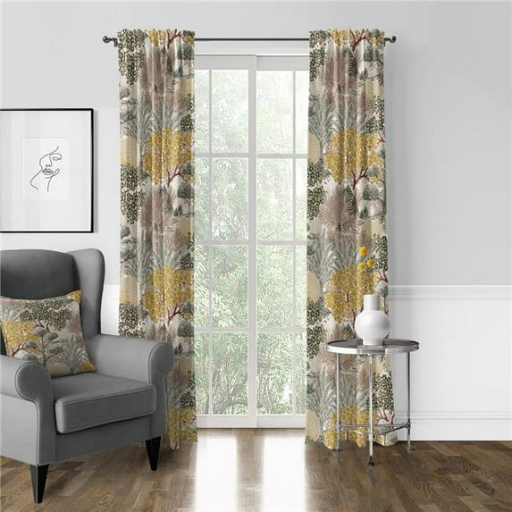 6ix Tailors 20 x 144 in. Marikka Natural Pinch Pleat Drapery Panel Pair