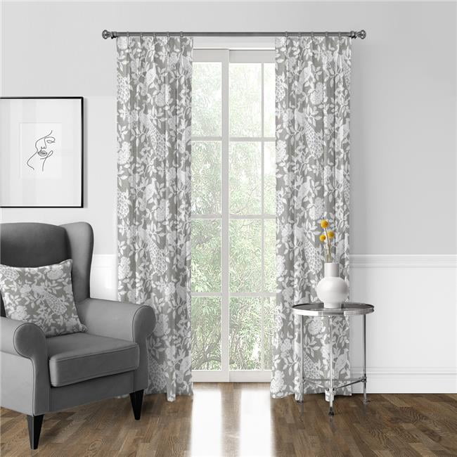 Taupe Cotton 96'' Rod Pocket Curtain Panel Pair