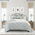 thumbnail image 1 of 6ix Tailors  Adira Comforter & 2 Pillow Shams Set, Taupe - Super Queen Size - 3 Piece, 1 of 1