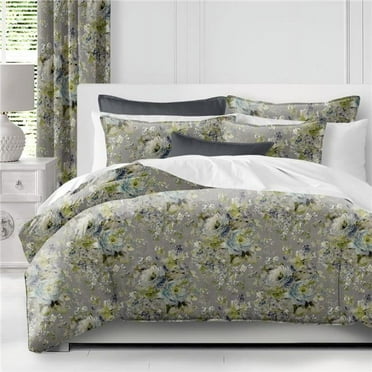 6ix Tailors  Athena Linen Coverlet & 1 Pillow Sham Set, Heather Gray - Twin Size - 2 Piece