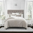 thumbnail image 1 of 6ix Tailors BIS-TAN-CVT-FD-5PC Bishop Tan Full & Double Coverlet & 2 Pillow Shams Set - 5 Piece, 1 of 1