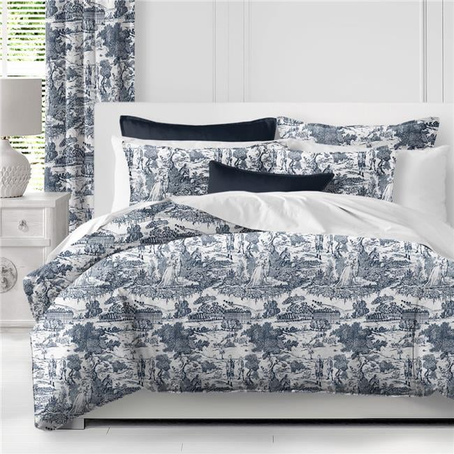 Blue toile pillow clearance shams